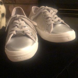Bebe Silver Tennis Shoe